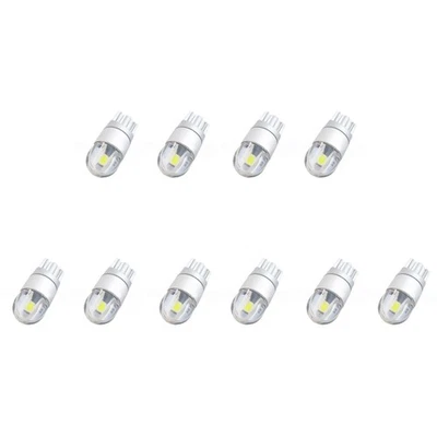 10pcs W5W T10 2 SMD 3030 LED Bulbs Super Bright White for Car Exterior4206 - Image 1 of 4