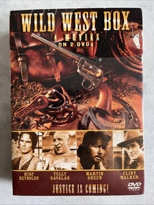 WILD WEST BOX 4 Movies DVD Clint Walker Burt Reynolds, Martin Sheen NEW Sealed - Picture 1 of 4