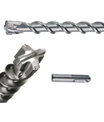 Punta 2 Tagli Per Muro Sds Max/plus Da 600 / 800 / 1000 Mm Per Trapano Martello - Image 1 of 3