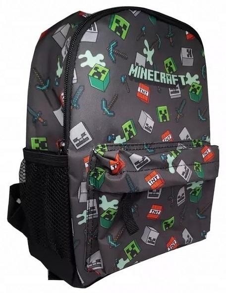 Zaino Minecraft 5 Pezzi Per Bambini - Set School Con Borsa Pranzo, Astuccio E Portachiavi - Foto 5