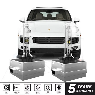 2X D3S HID 6000K Super Bright White For Porsche Cayenne 2015-2018 Foto 1 de 4