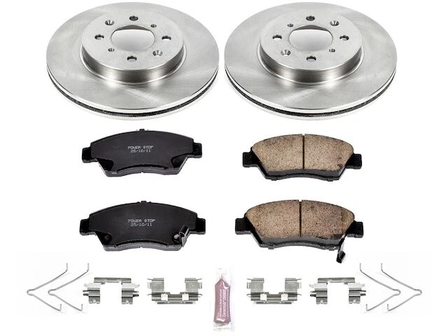 Kit de pastillas de freno delanteras y rotor Power Stop 27BRFH71 para Honda Civic 2003 2004 2005 Foto 1 de 1