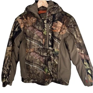 Rustic Ridge Girls L Camo Hunting Fully Lined With Scent Stop Zip Pockets Coat - Foto 1 di 21
