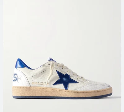 Golden Goose Ball Star Sneaker White Leather/Bluette Blue sz 38 New in Box - Image 1 of 4