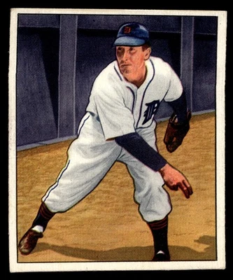 Bowman Fred Hutchinson #151 1950 Tigres de Detroit Foto 1 de 2