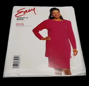 McCall's Stitch n Save UNCUT Pattern 8595 Misses Sz 10-16 Pullover Tunic Skirt - Picture 1 of 5