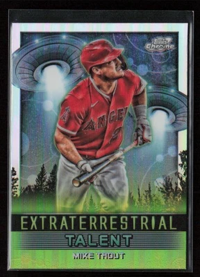 2024 Topps Chrome Cosmic #ET-10 Mike Trout Extraterrestrial Talent - Image 1 of 2