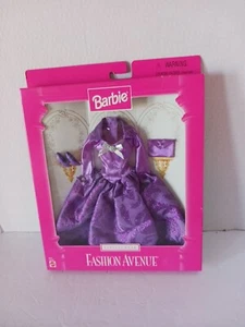 Barbie 1997 Fashion Avenue Evening Wear Purple Long Gown #18120 New In Box - Picture 1 of 4