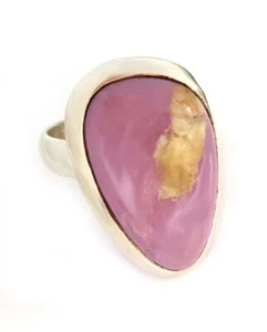 Phosphorit Ring 925er Silber flieder braun-beige Größe 54-57 + Box TR14 - Bild 1 von 4