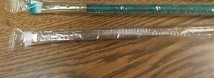 2 SLMISSGLAM E61 Angled Eye Shadow Brush & 2 SLMISSGLAM Short Shader 2 of ea - Picture 1 of 1