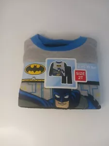 New DC Comics Batman Size 2T Flame Resistant Sleepwear 2 Piece Pajamas - Picture 1 of 3
