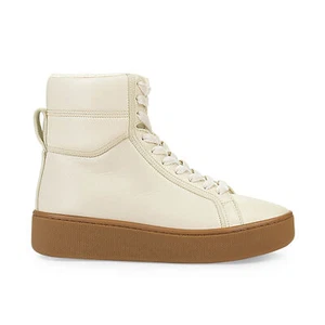NIB BOTTEGA VENETA White Leather The Quilt Hi Top Sneakers Size 4/34 $950 - Picture 1 of 8