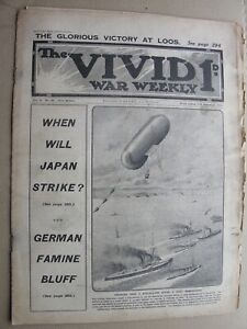 1915 11th Dec VIVID WAR WEEKLY NEWSPAPER Ross Tollerton VC Loos Festubert Anglia