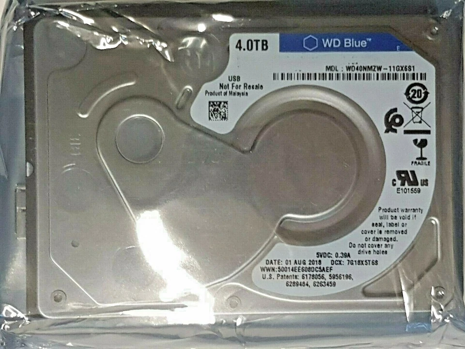 WD40NMZW-11GX6S1 Dcx 0.2oz18X5T6S Sn WX31Dxxxxxxxx 01 Aug 2018 Product Of - Image 1 of 1