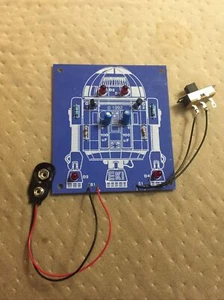 Rare ￼Vtg EKI PARTS KIT BUILD A ROBOT BLINKER R2D2 STAR WARS LED FLASHING 1992 - Picture 1 of 6