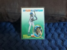 Darryl Strawberry 1989 Fleer "ALL-STAR TEAM" Card #10 of 12. Mets
