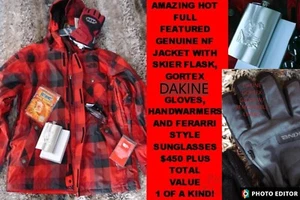 NUEVA CHAQUETA DE ESQUÍ DE INVIERNO FREERIDE FREERIDE A CUADROS ROJOS CALIENTES BALLARD NORTH FACE SNOWBOARD-TALLA=XL - Imagen 1 de 11
