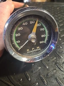 Vintage Sun Greenline 9k Tachometer - Picture 1 of 10