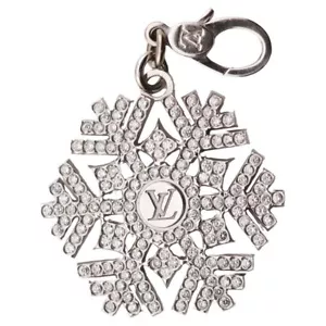 Louis Vuitton Diamond 18K White Gold Snowflake Charm Pendant - Picture 1 of 10