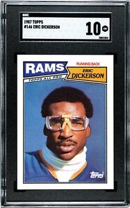 1987 Topps #146 Eric Dickerson SGC 10 GEM MINT Los Angeles Rams HOF