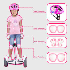 7Pcs Boys Girls Kids Safety Helmet Knee Elbow Wrist Pad For Cycling Skates Bike