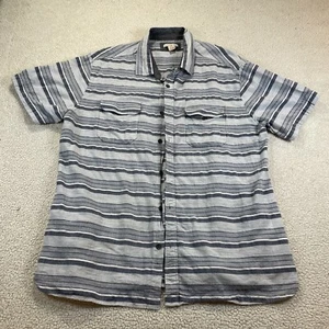 Carbon 2 Cobalt Hemd Herren XL gestreift Baumwollmischung Kurzarm Knopfleiste - Bild 1 von 6