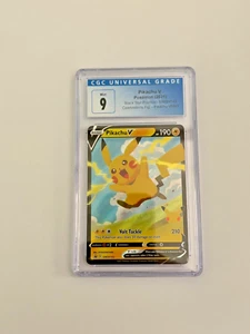 PIKACHU V CELEBRATIONS 25TH ANNIVERSARY PROMO SWSH143  CGC 9 - Picture 1 of 2