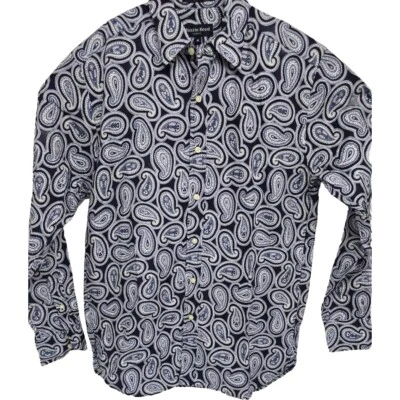 Men’s Austin Reed London Long Sleeve Button Down Shirt Paisley Print Medium - Image 1 of 4