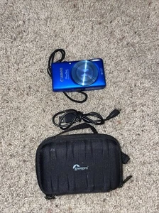 Canon PowerShot ELPH 115 IS Digital Camera Blue 16.0MP 5x Optical Zoom with Case - Picture 1 of 5
