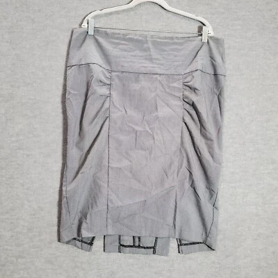 Falda de mujer tórrida 18 gris pata de gallo lápiz dobladillo abertura Foto 1 de 4