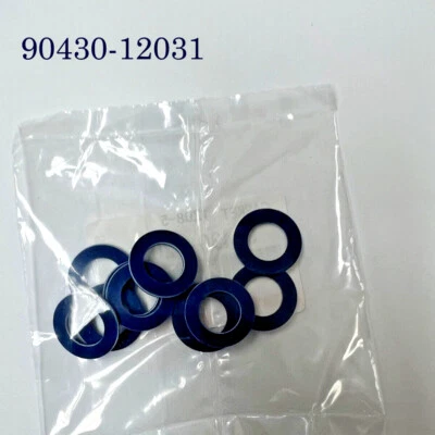 SET of 10 GENUINE For TOYOTA LEXUS OIL DRAIN PLUG WASHER GASKET 90430-12031 - Image 1 of 4