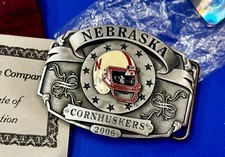 Nebraska Cornhuskers Big 10 Football 2006 Commemorative ErnMe NOS Belt Buckle