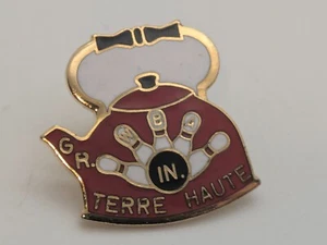 Terre Haute Indiana Womens Bowling Association Lapel Pin - Picture 1 of 4