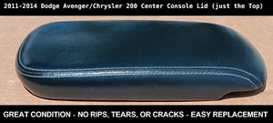 2011 2012 2013 2014 Dodge Avenger Chrysler 200 Center Console Lid Armrest OEM - Picture 1 of 11