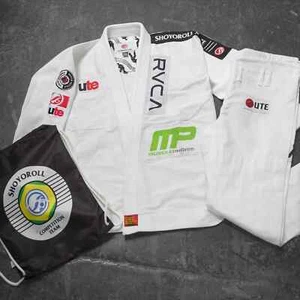 Shoyoroll RVCA Jiu-Jitsu Gi Batch #94 UTE BJJ GI weiße Uniform 450 GSM mit Tasche - Bild 1 von 8