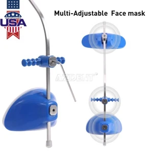 USA Dental Adjustable Orthodontic Forward Reverse Pull Headgear Single Pole Blue - Picture 1 of 10