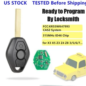 for BMW CAS2 System 3/5 Series Keyless Car Remote Key 315MHz with ID46-7945 Chip - Imagen 1 de 4