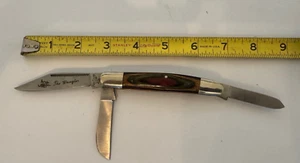 FROST CUTLERY "Wrangler" 3-Blade Pocket Knife Surgical Steel Japan - Picture 1 of 10