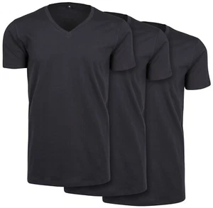 Build your Brand Light T-Shirt 3-Pack Top Shirt Stretch Jersey Basic - Picture 1 of 2
