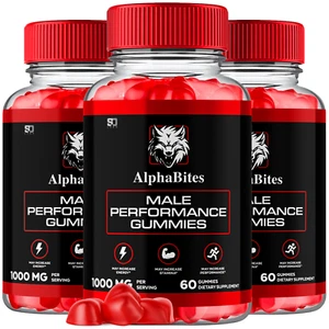 (3 Pack) Alpha Bites Male Gummies for Men Performance Alphabites (180 Gummies) - Picture 1 of 3