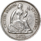 New Listing1872-P Seated Liberty Half Dime Great Deals From The Executive Coin Company