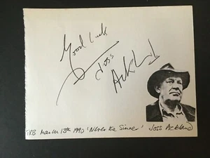 JOSS ACKLAND - POPULAR ACTOR GANADOR DE PREMIOS BRITÁNICOS - PÁGINA DE ÁLBUM FIRMADA - Imagen 1 de 1