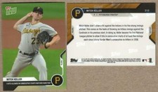 2020 Topps Now #310 - MITCH KELLER - Pittsburgh Pirates -  Print Run: 327
