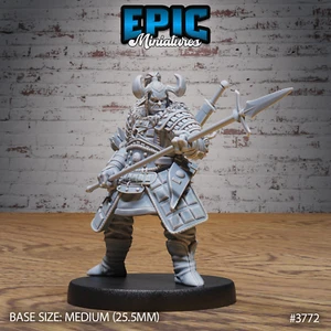 Orc Samurai C by Epic Miniatures  RPG D&D Pathfinder 3D Print - Picture 1 of 2