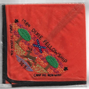 1989 Dixie Fellowship Neckerchief Unali'yi 236 Ho-Non-Wah - Picture 1 of 1