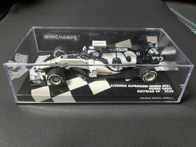 MINICHAMPS 1/43 AlphaTauri Honda F1 AT01 Pierre Gasly 2020 Austrian GP Model - Image 1 of 4