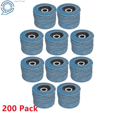 200 Piezas Alta Calidad 40 Grano 4.5" T29 Premium Zirconia Solapa Disco Lijado Grnding Foto 1 de 4