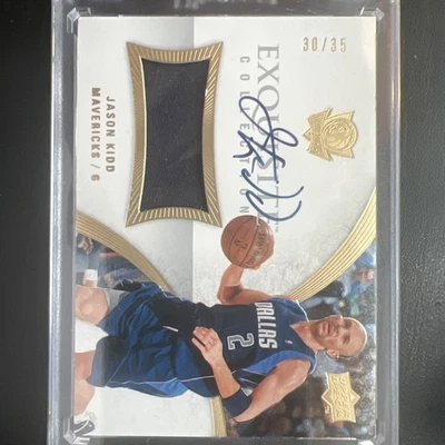 2007-08 Exquisite Collection Autograph Patch Jason Kidd Auto  - Image 1 of 4