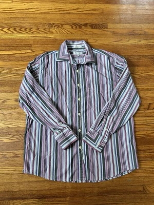 Eighty Eight Men's Long Sleeve Button-Up Shirt Size Large, Cotton - Image 1 of 4