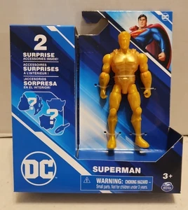 DC Comics GOLD SUPERMAN 4" Actionfigur von Spin Master - Neu R - Bild 1 von 3